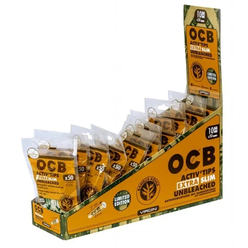 OCB Activ'Tips Extra Slim Unbleached Bamboo 6mm Limited Edition – Produktabbildung