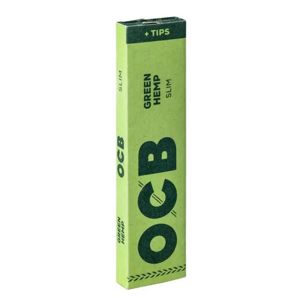 OCB Green Hemp Slim (32x32) + Tips – Produktabbildung
