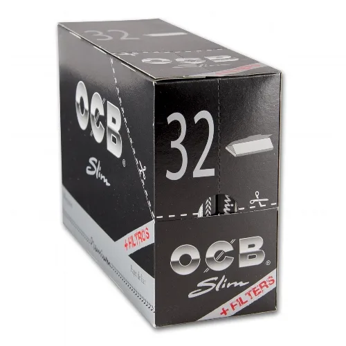 OCB Schwarz Premium Slim (32x32)+Tips – Produktabbildung