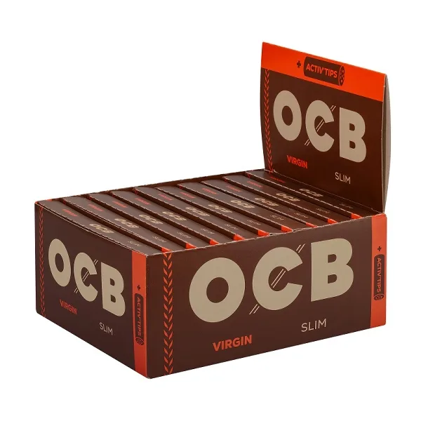 OCB Unbleached Slim Virgin (20x32) + 8 Activ'Tips 7mm – Produktabbildung