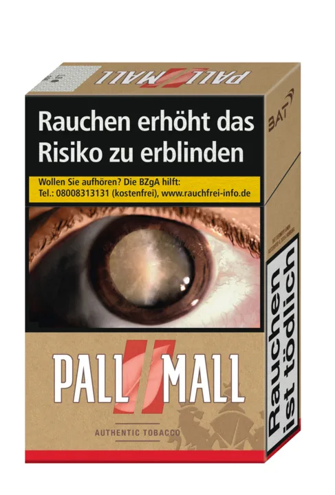 PALL MALL Authentic Tobacco Red (ohne Zusätze) (10x20) – Produktabbildung