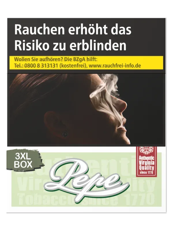 PEPE Bright Green 3XL-Box (4x40) – Produktabbildung