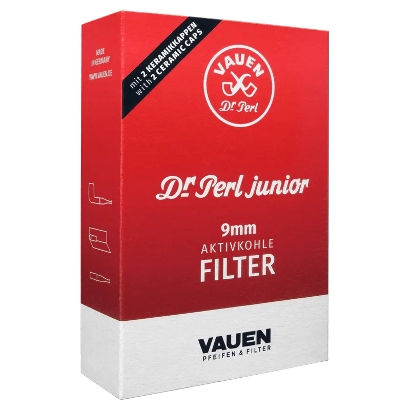 Pfeifenfilter VAUEN Dr Perl Aktivkohle Jubig 100 Stück – Produktabbildung