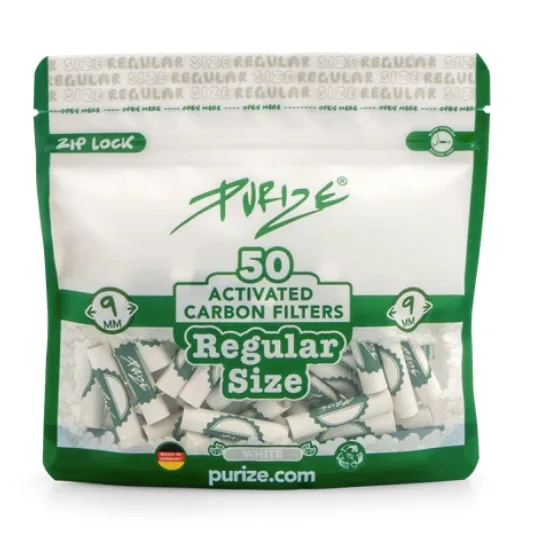 PURIZE Ø 9 mm Regular Size Weiß 50 Stück – Produktabbildung