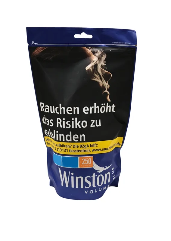 WINSTON Volumen Tobacco Blue Zip Bag-XL – Produktabbildung