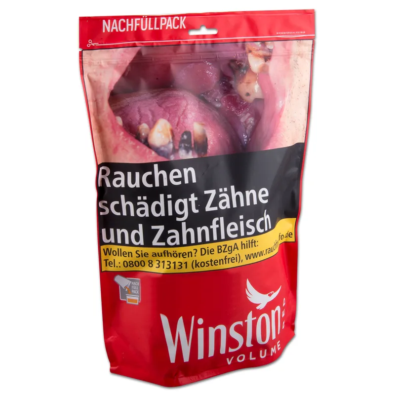 WINSTON Volumen Tobacco Red Zip Bag-3XL Nachfüllpack – Produktabbildung